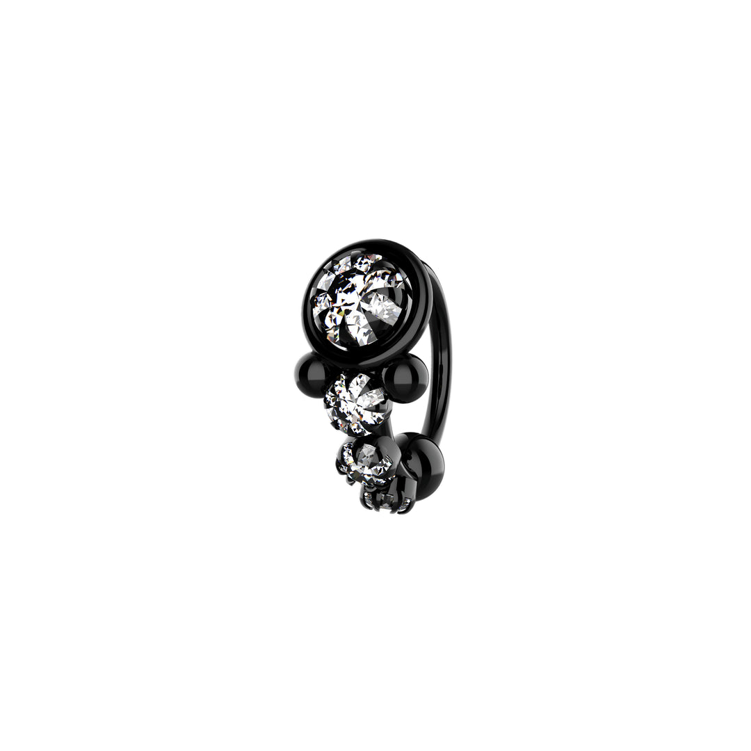Ethnic gold nose hoop