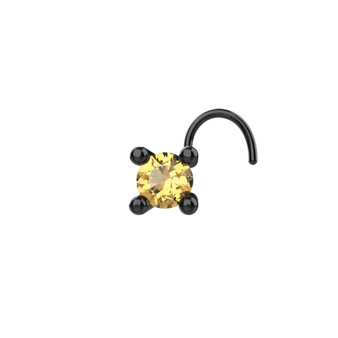 Tiny gold nose jewelry