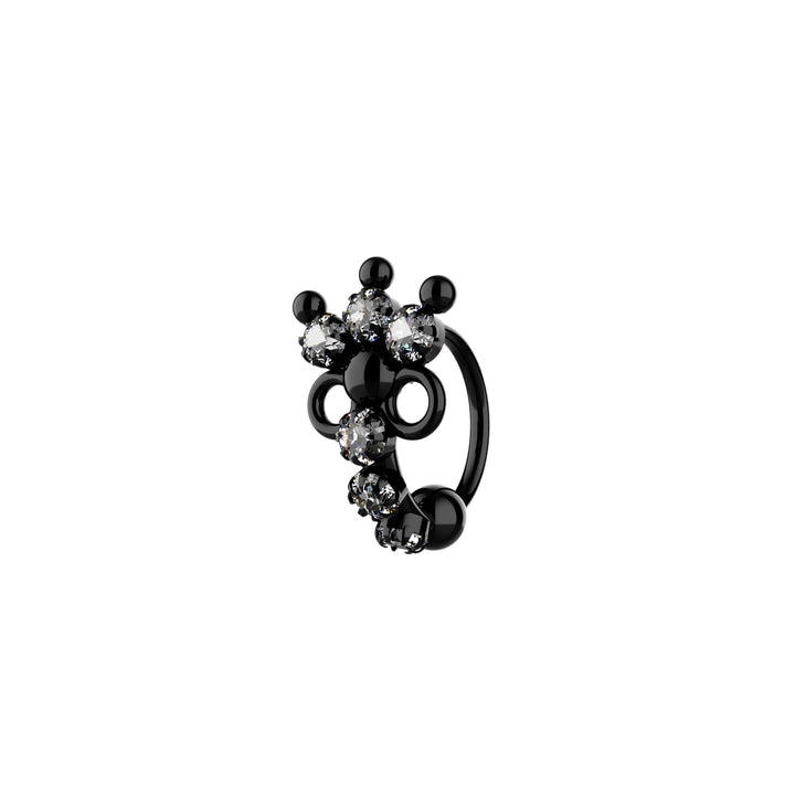 14K gold hoop piercing