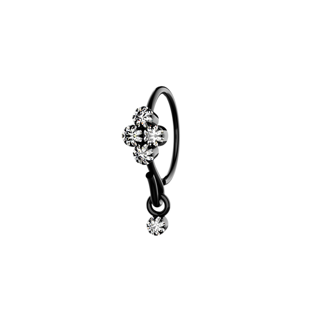 Dangling nose hoop for women