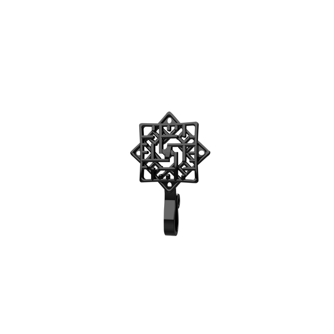 Clip-on tribal style nose cuff
