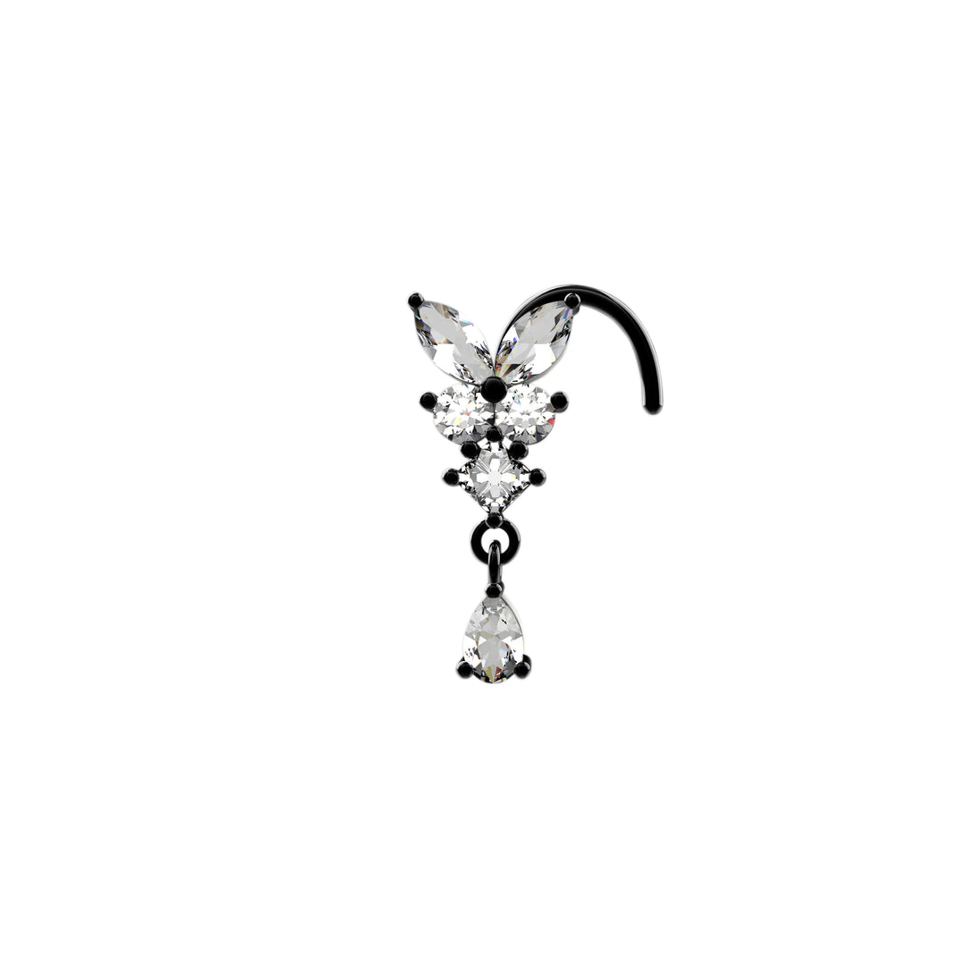 butterfly nose piercing – perfect for a whimsical look