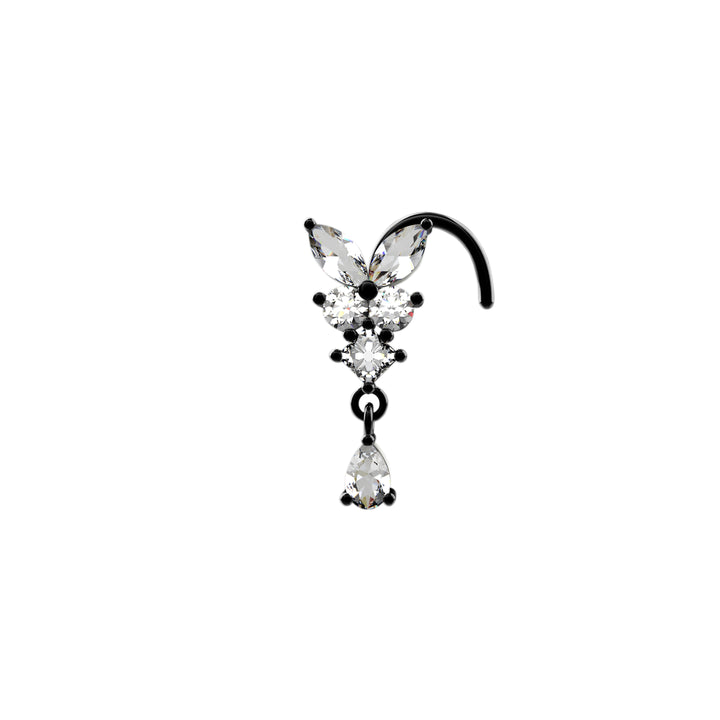 butterfly nose piercing – perfect for a whimsical look