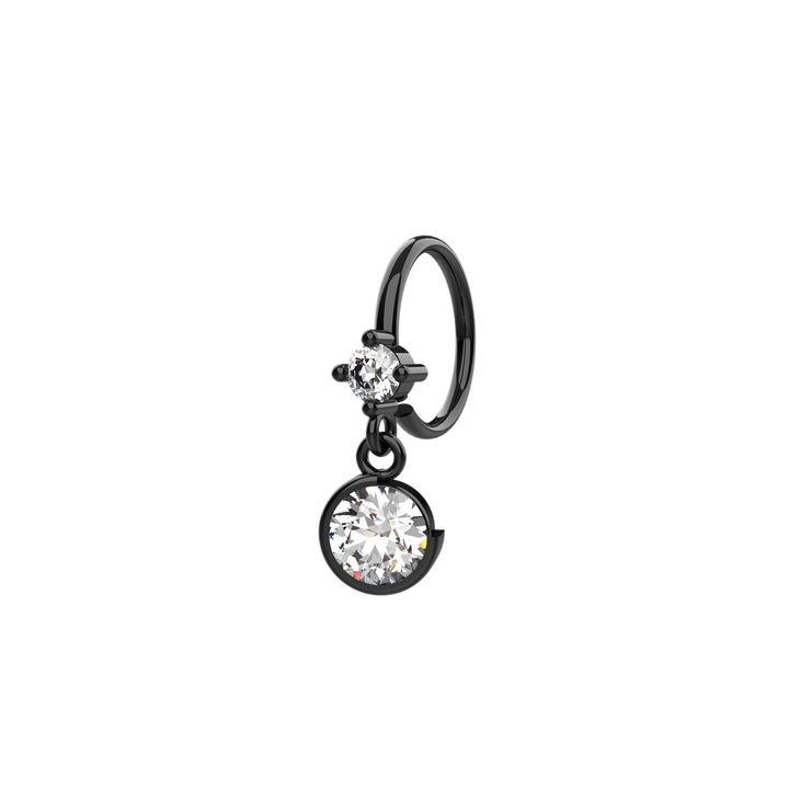 Gold nose hoop for women