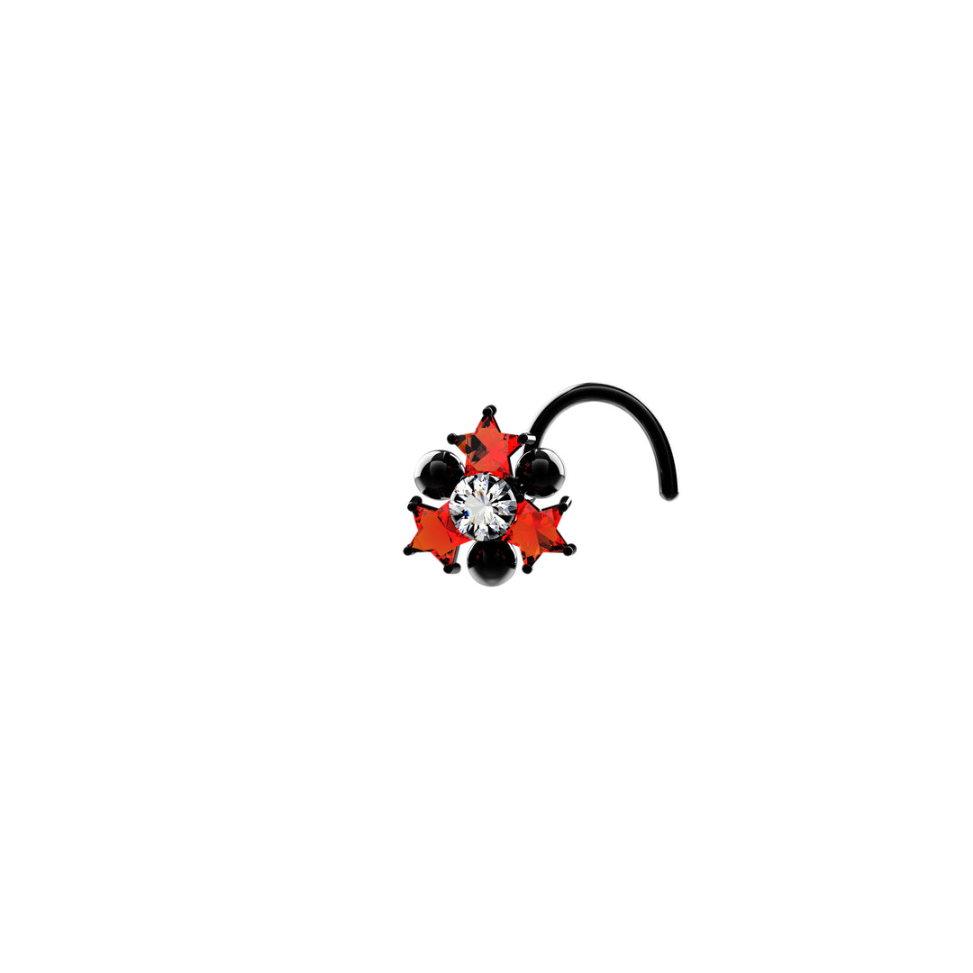 Gold star nose ring for women