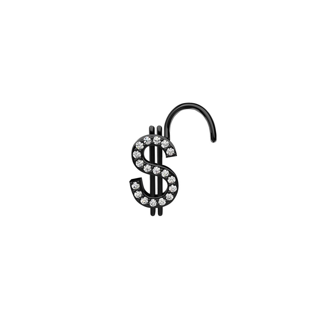 dollar sign nose ring – luxury-inspired nose piercing piece