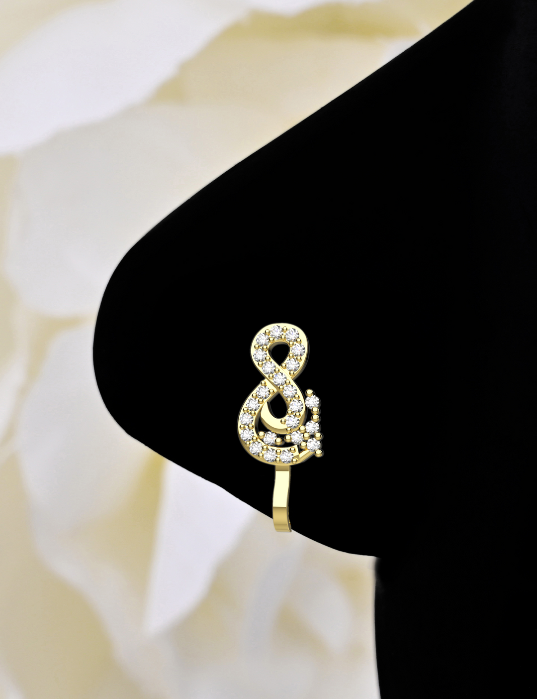 Musical note fake nose ring