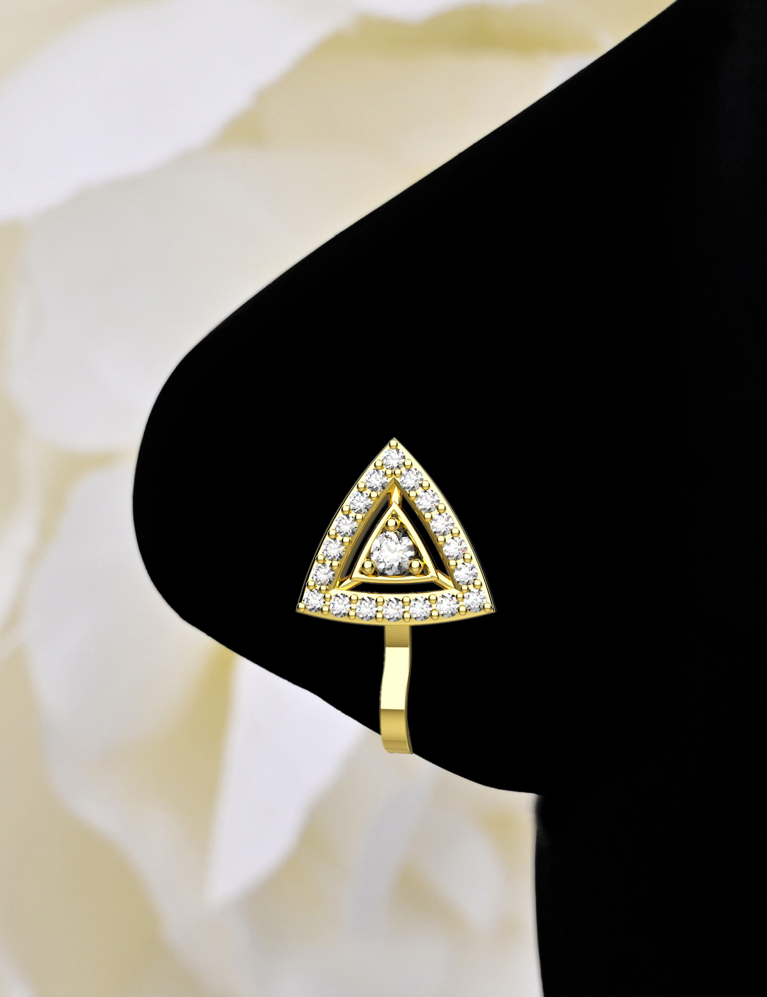 Gold nose cuff for women