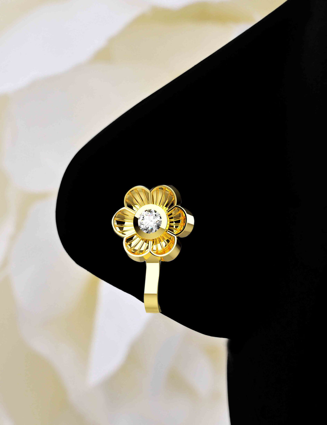 Gold faux nose cuff