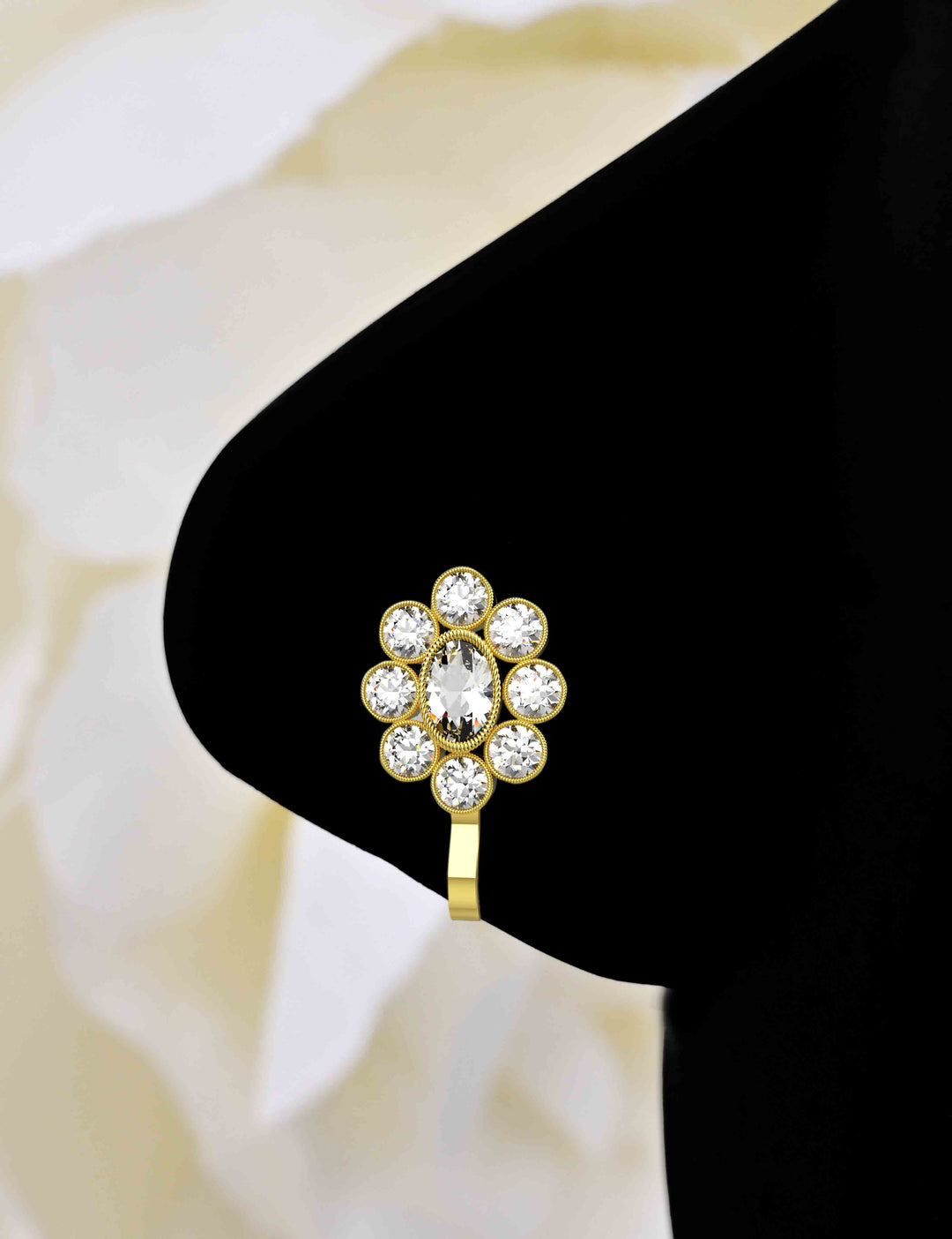 Gold faux nose cuff