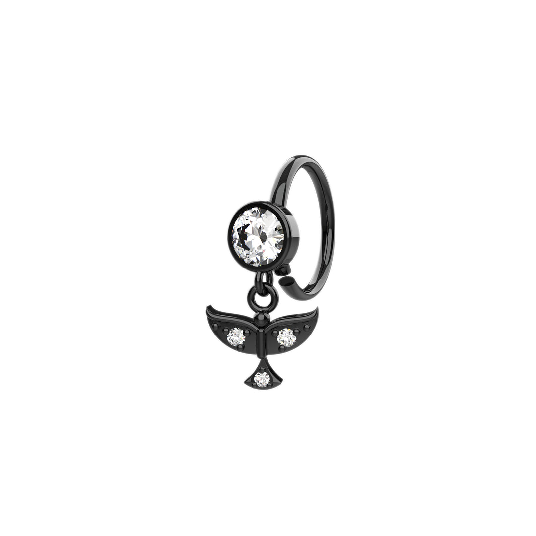 Bird design nose hoop jewelry