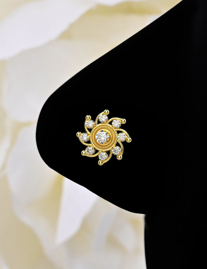 14k Gold Nose Ring – timeless and elegant design