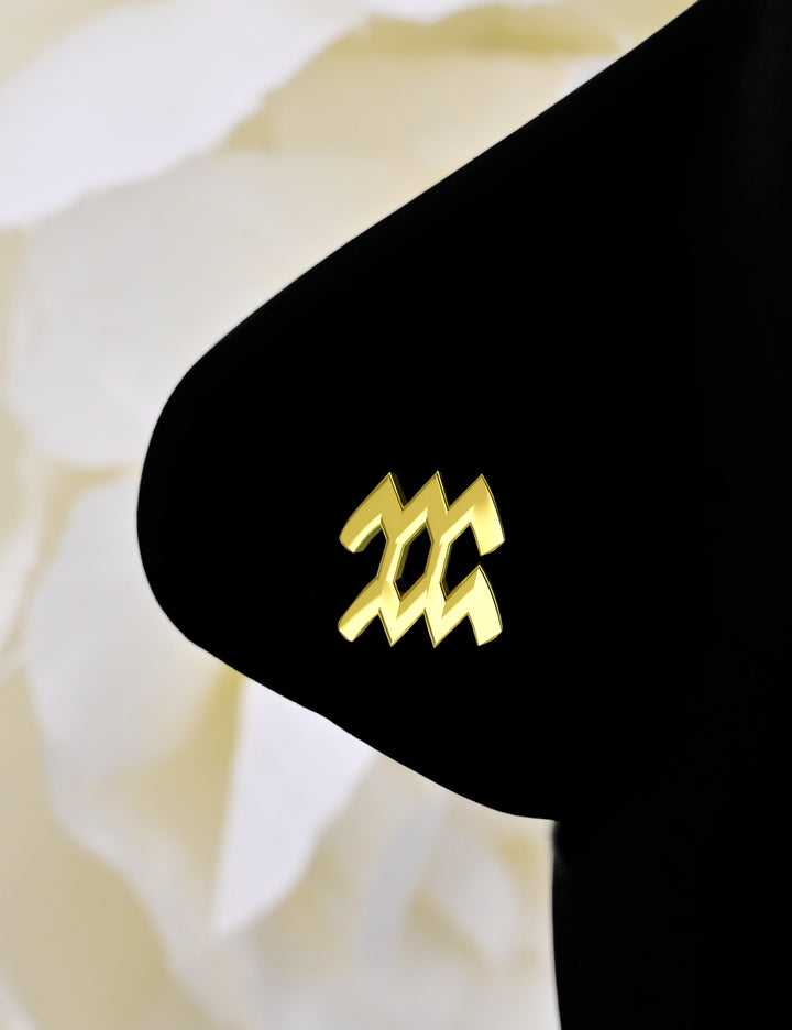 Aquarius zodiac nose stud