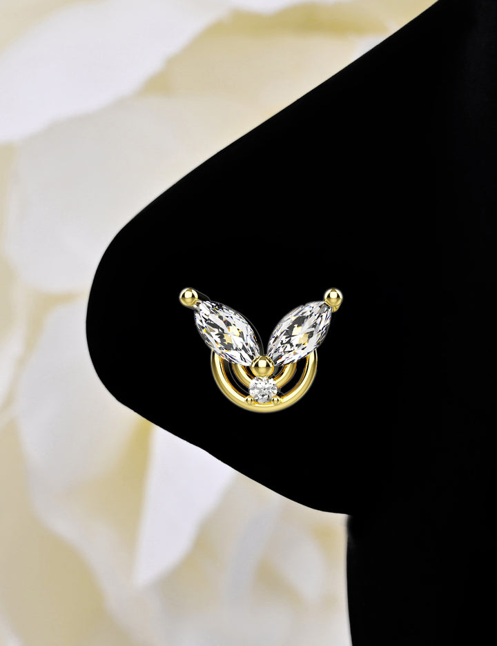 Diamond nose ring – sparkling elegance for your nose piercing