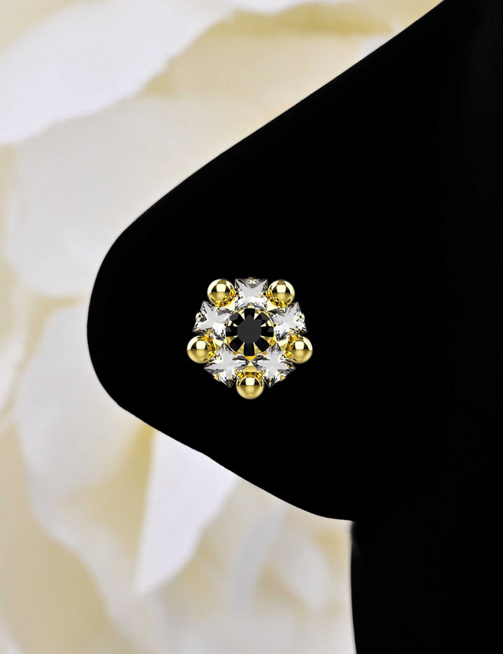 22G gold small nose ring