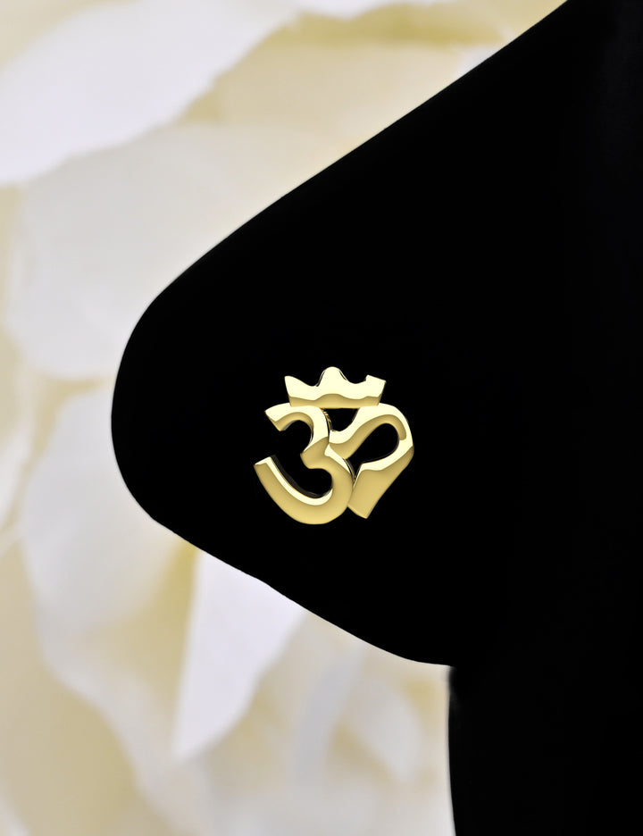 Om symbol gold nose stud