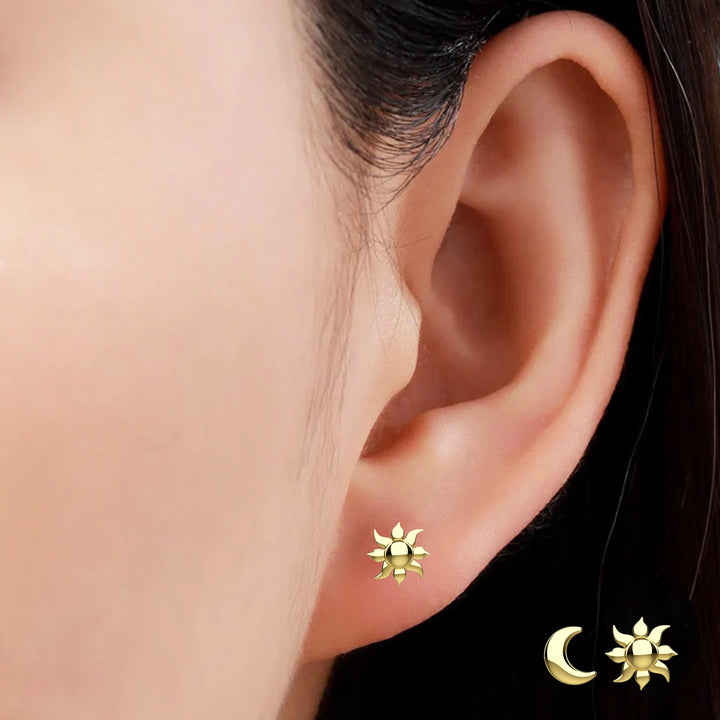 Sun moon jewelry – cosmic inspired earrings gift