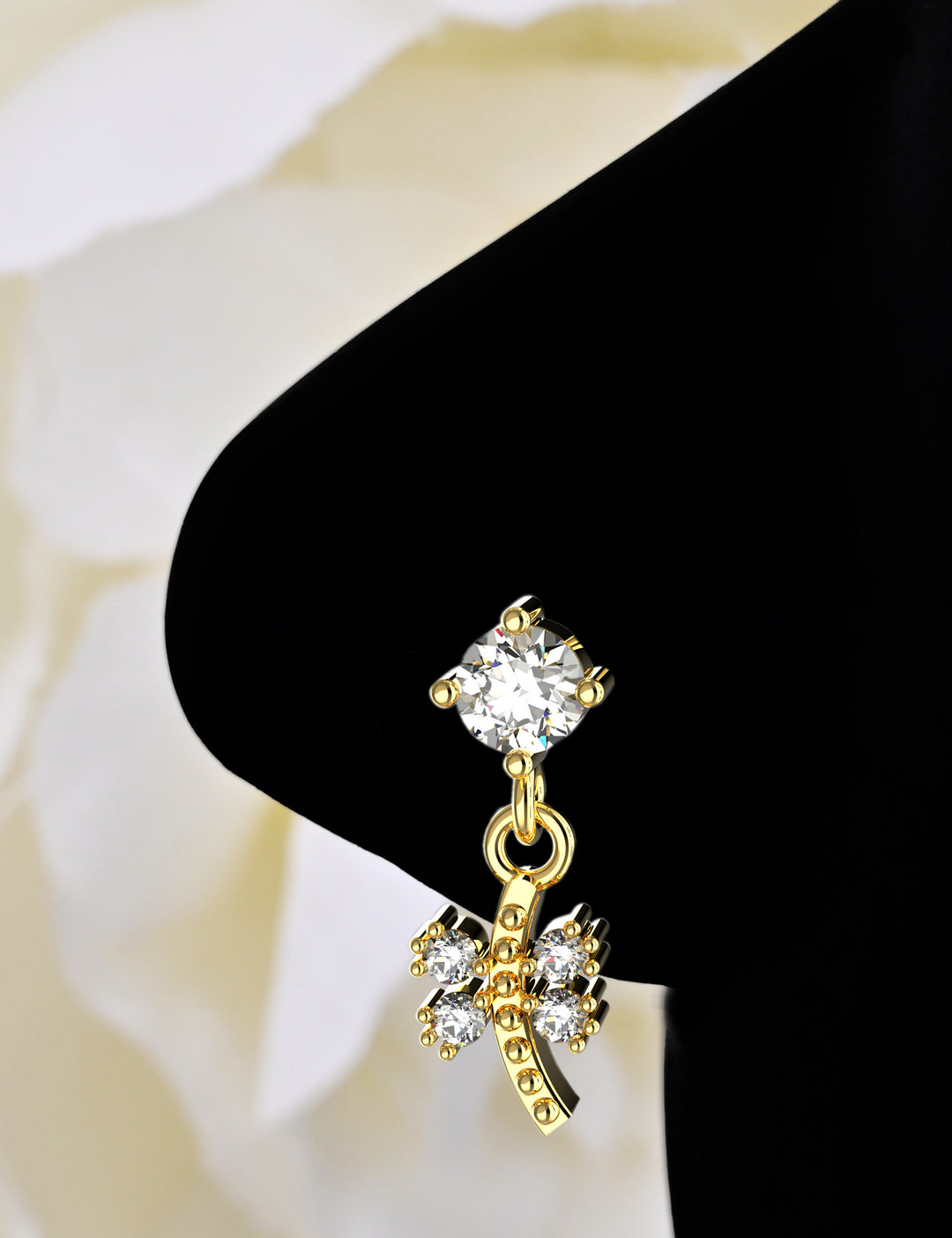 Butterfly Dangle Nose Ring – elegant and stylish