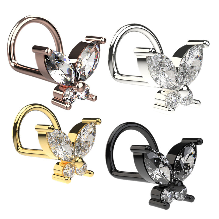 butterfly nose ring – trendy and unique nose piercing