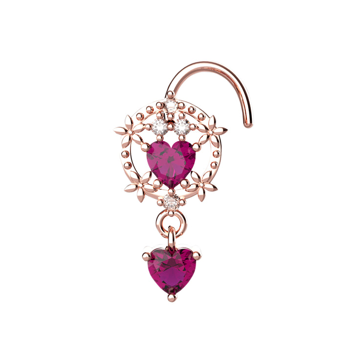 Unique dangling nose stud for women
