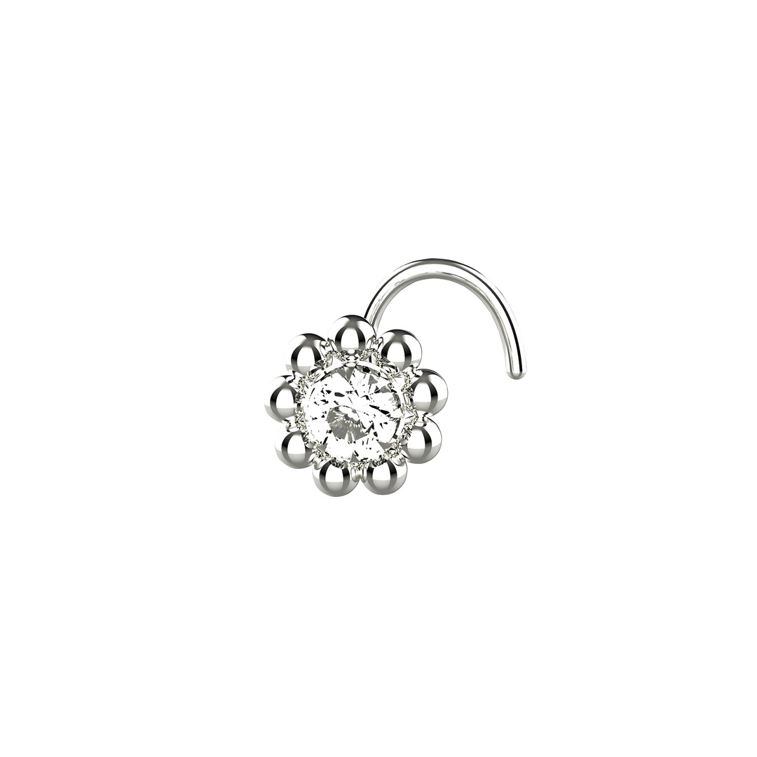 Diamond CZ nose stud