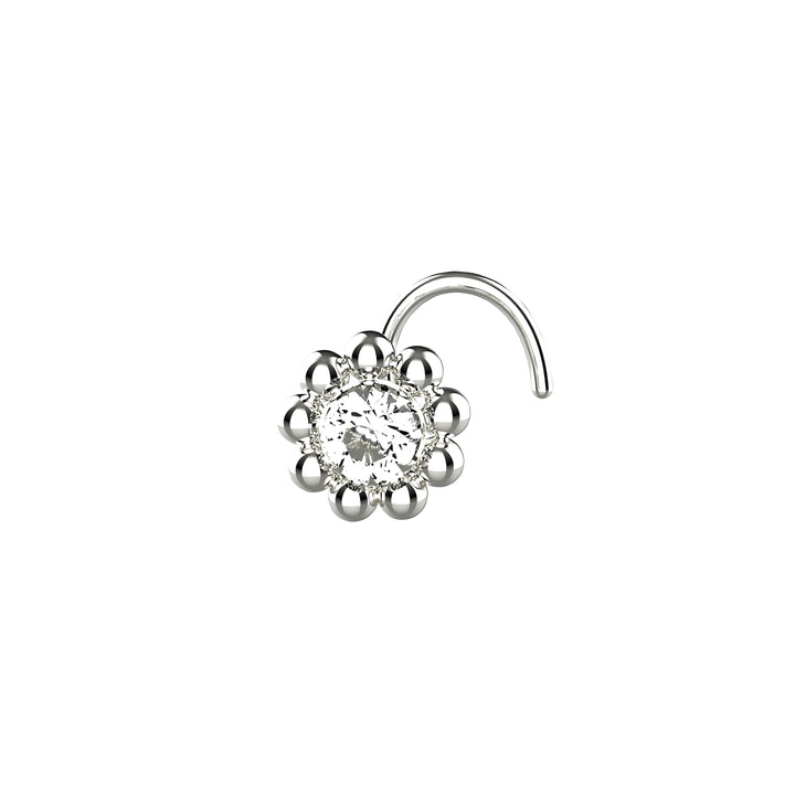 Diamond CZ nose stud