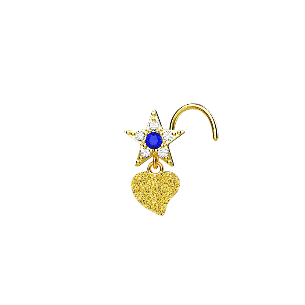 Dangle nose ring for piercing