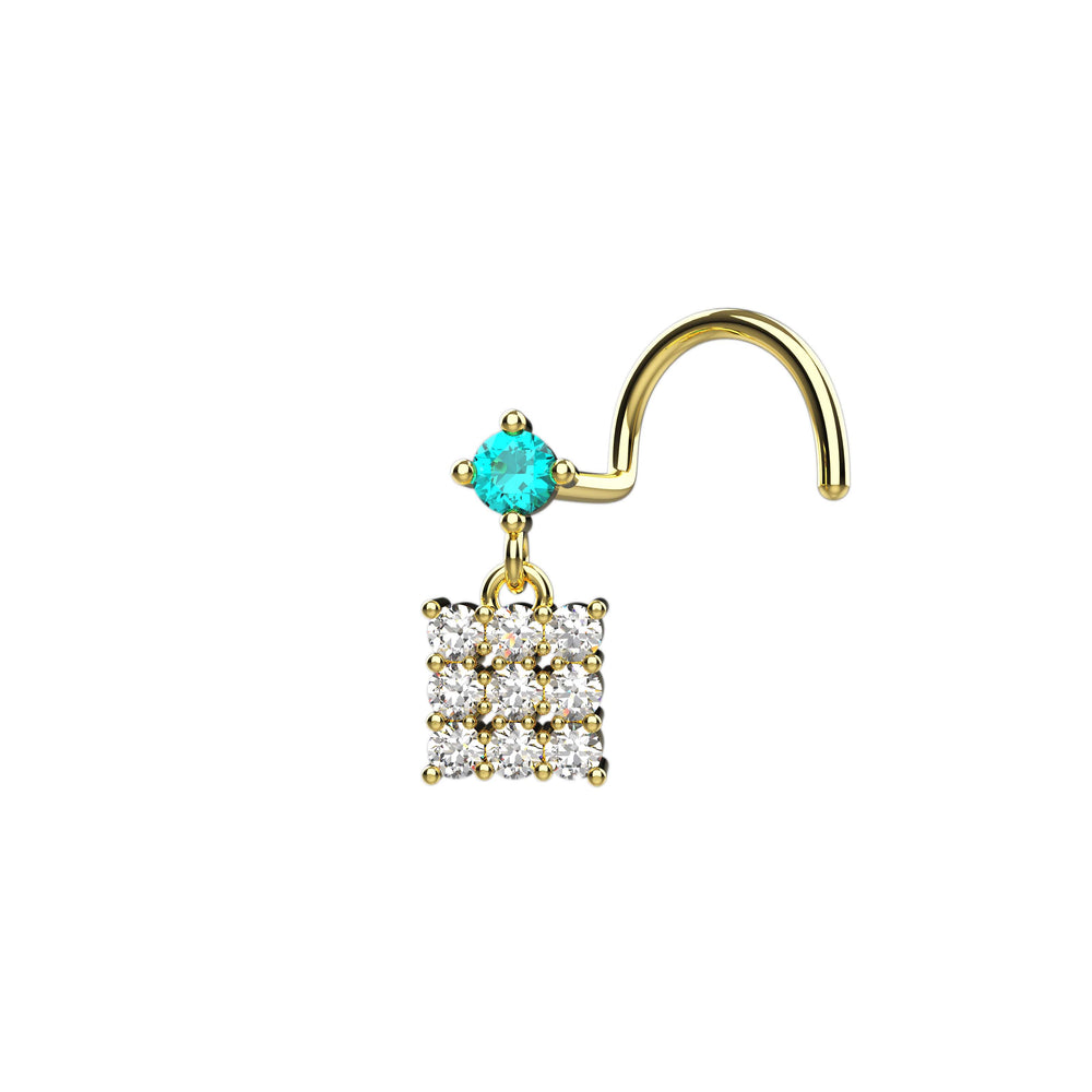Elegant nose piercing jewelry