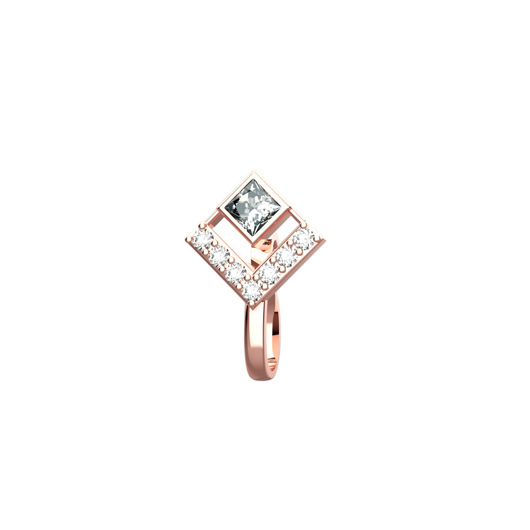 Faux gold nose piercing jewelry