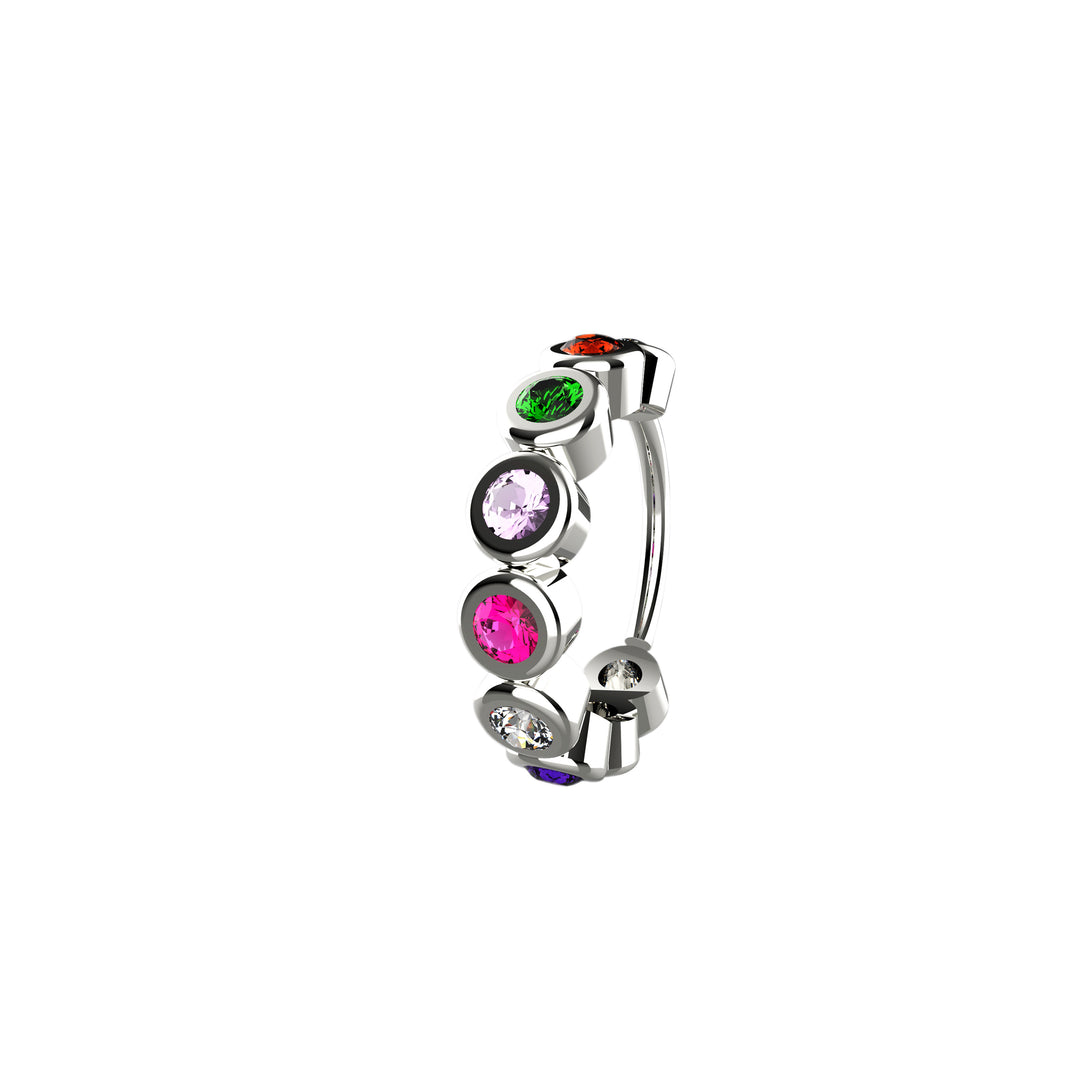 Colorful Gems Nose Jewelry – vibrant and unique look