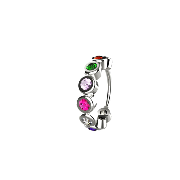 Colorful Gems Nose Jewelry – vibrant and unique look