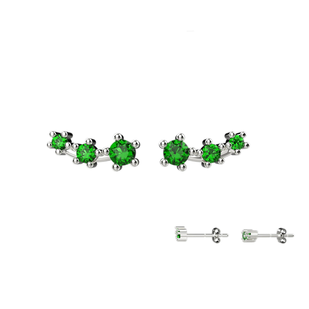 14k gold minimalist earrings