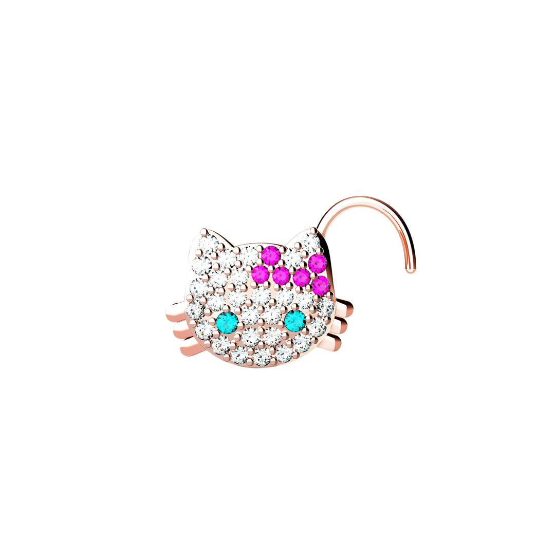 cute nose jewelry – Hello Kitty-inspired piercing accessory
