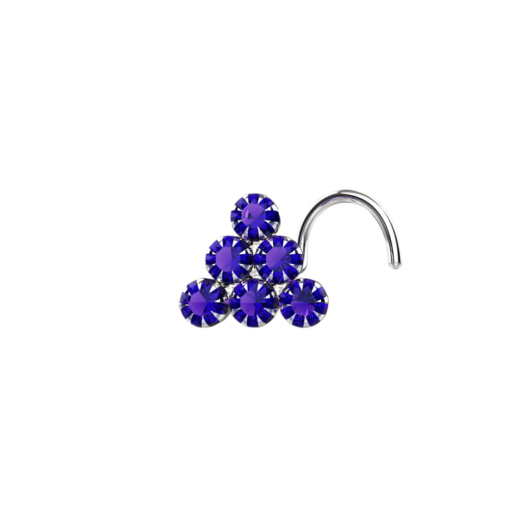 Gemstone nose piercing jewelry