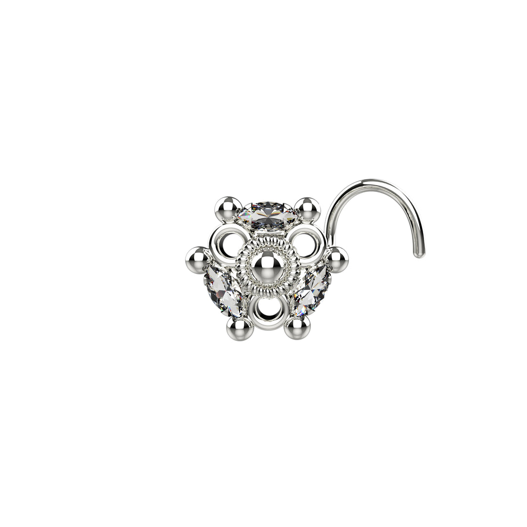 Diamond Nose Piercing Jewelry
