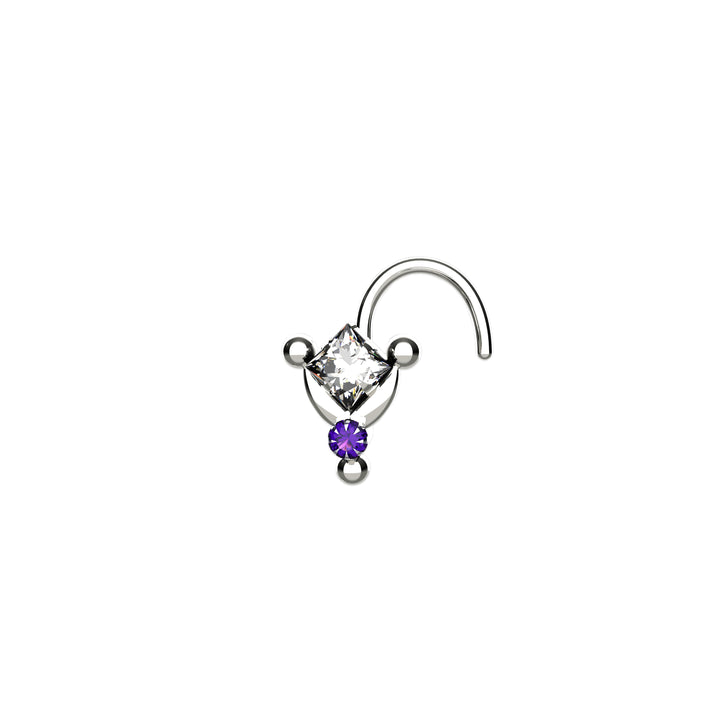 Gold nose piercing jewelry