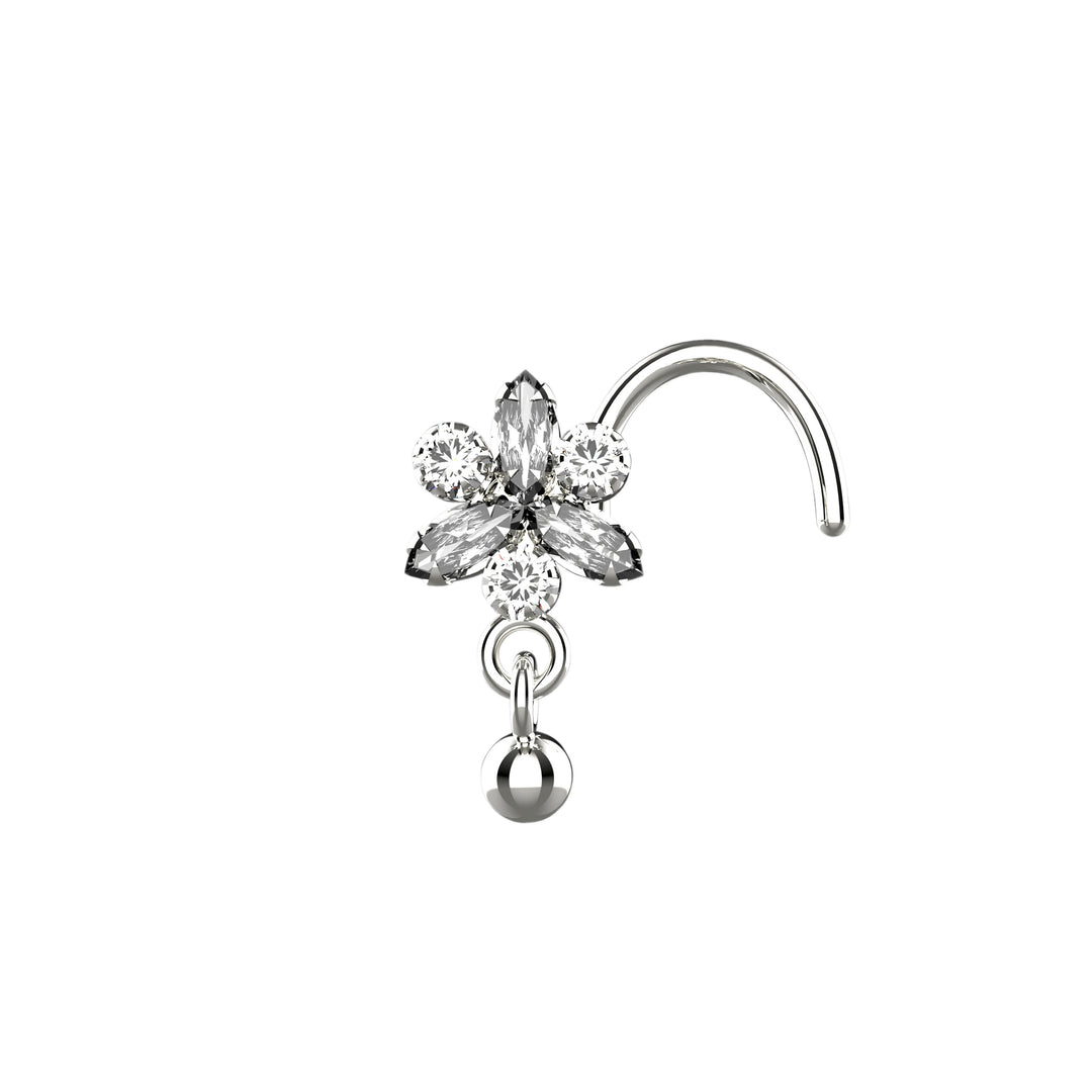 Dangle nose piercing jewelry