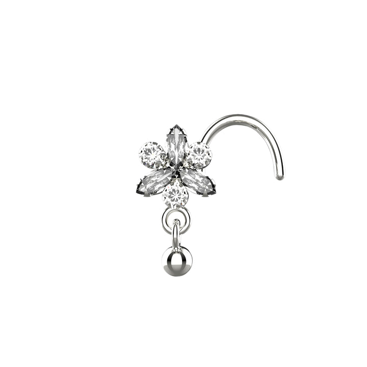 Dangle nose piercing jewelry