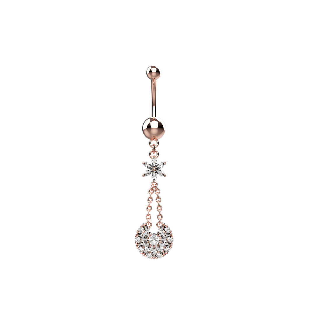 Gold belly ring