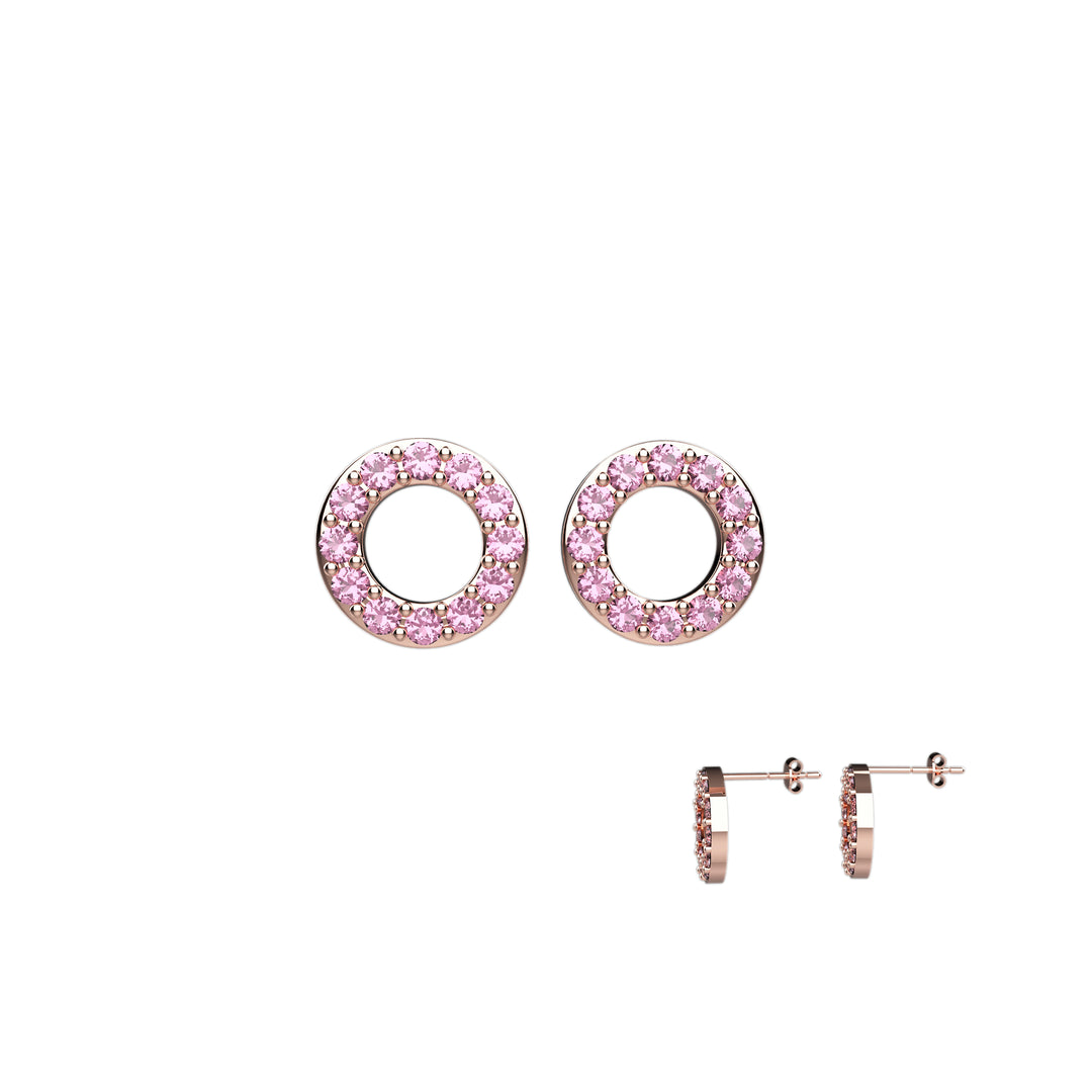 Light pink stud earrings – feminine jewelry gift