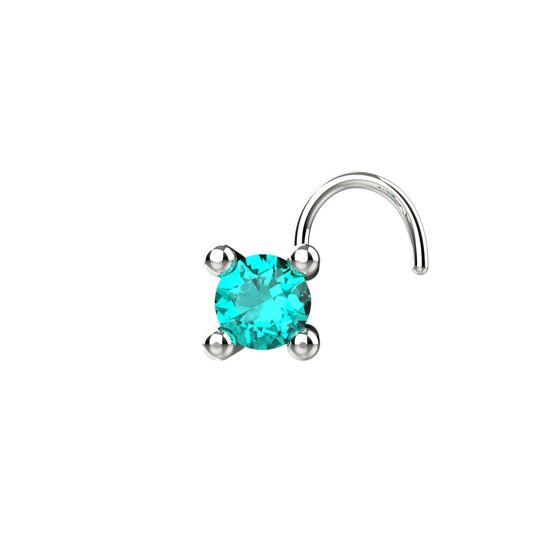 Elegant single stone nose jewelry