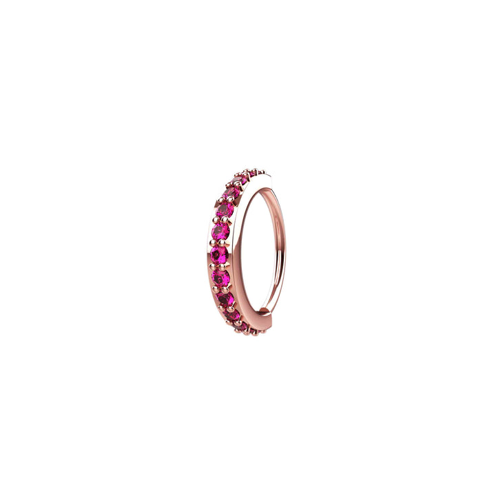 thin rose gold nose hoop – lightweight and dainty nose jewelry