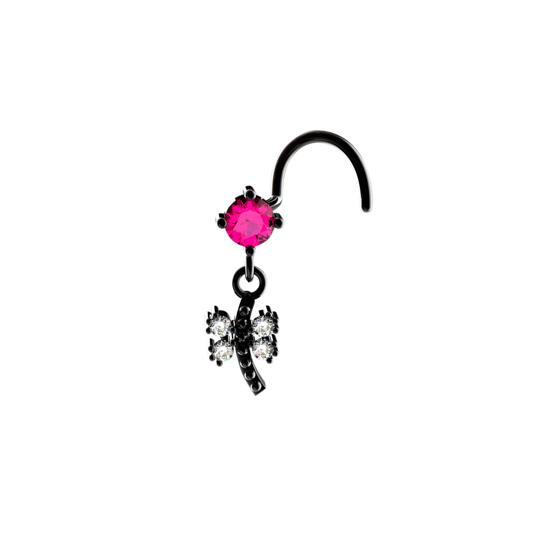 Feminine nose piercing jewelry