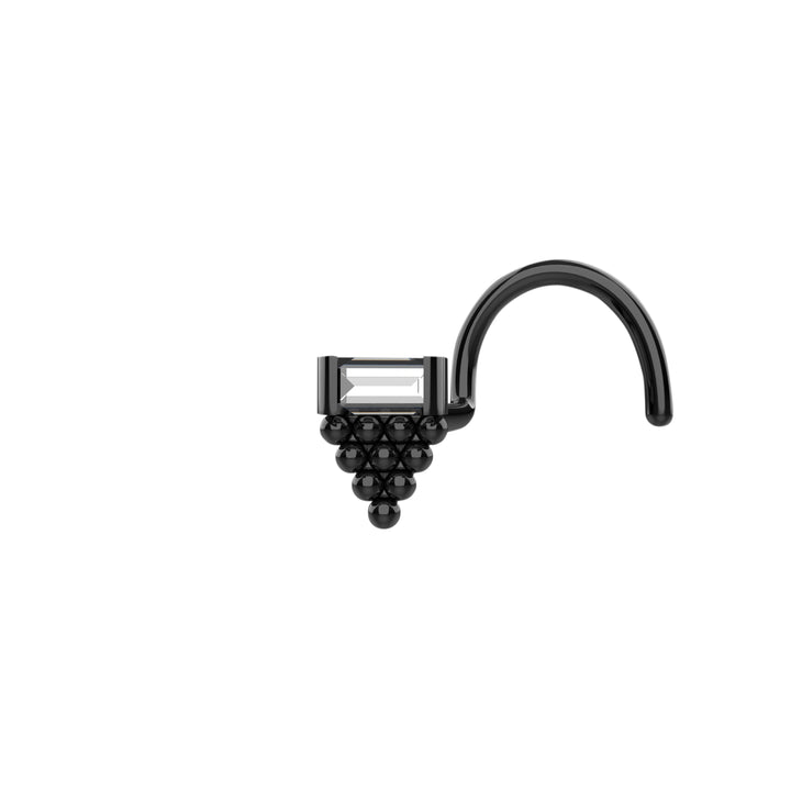 Handmade gold nose piercing ring