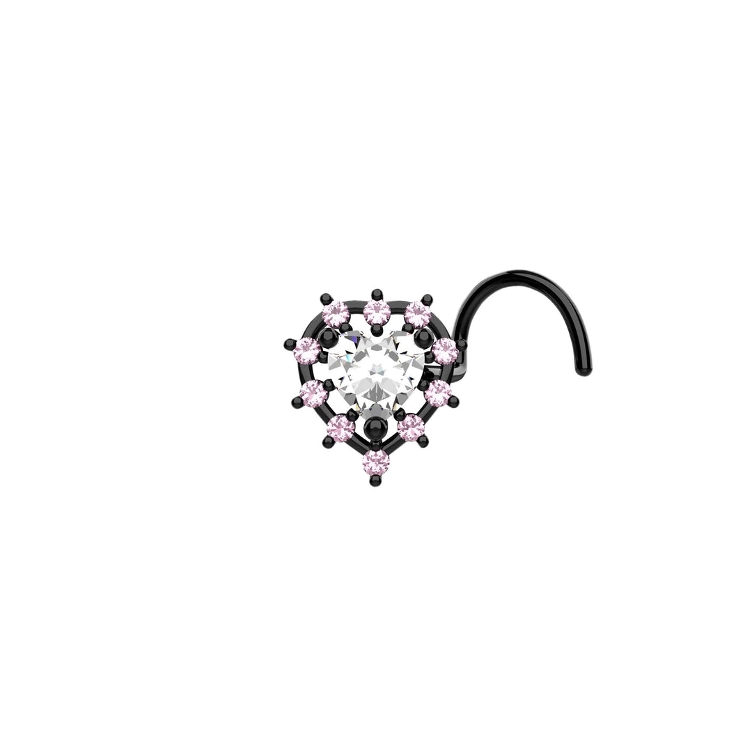 Cute heart nose stud for women USA