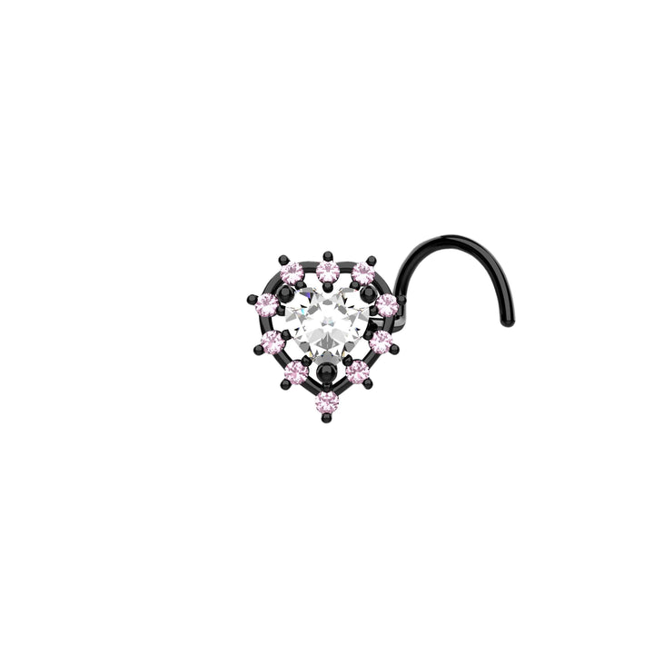 Cute heart nose stud for women USA