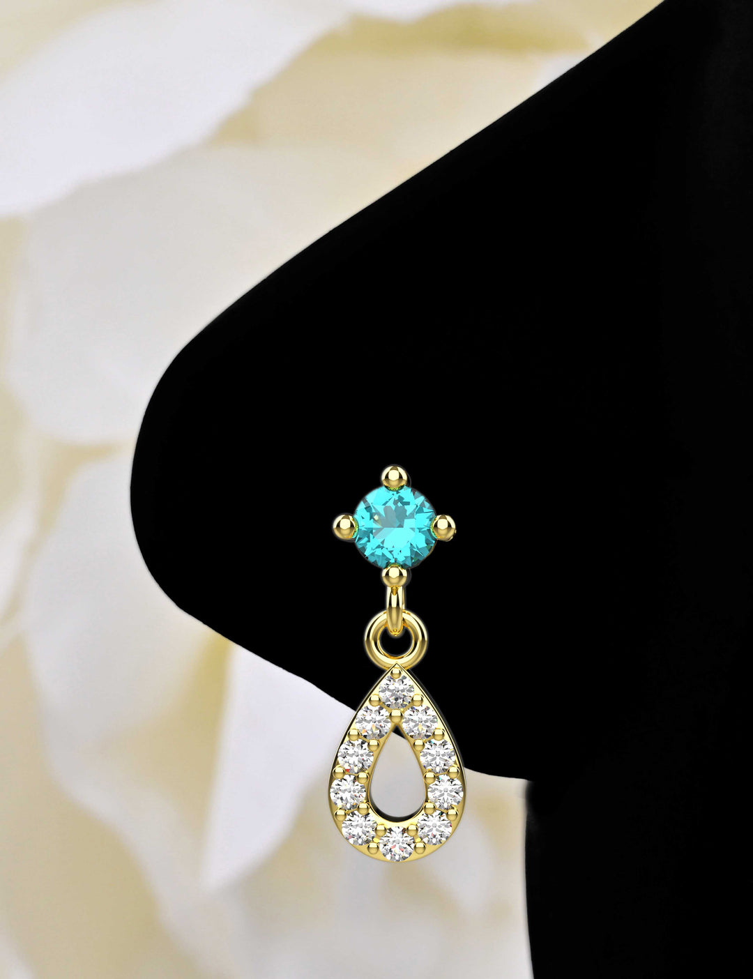 drop dangle nose ring – stylish and delicate design