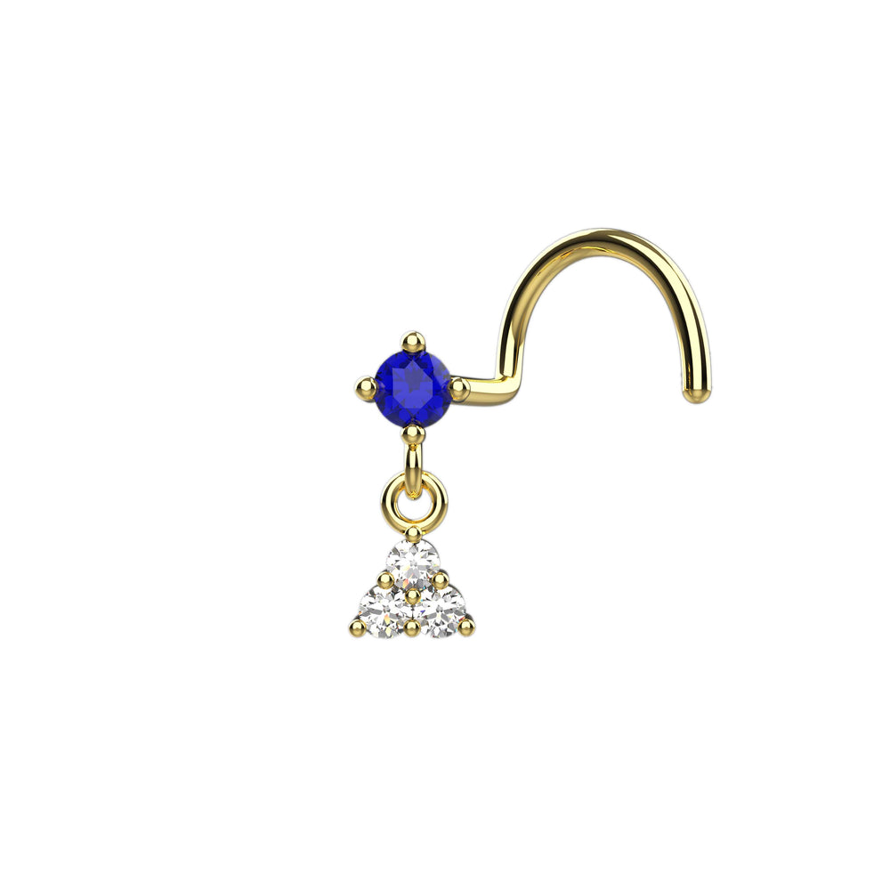 Traditional gold nose stud