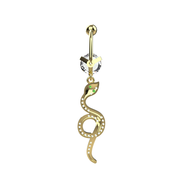 Snake piercing jewelry – stylish belly ring