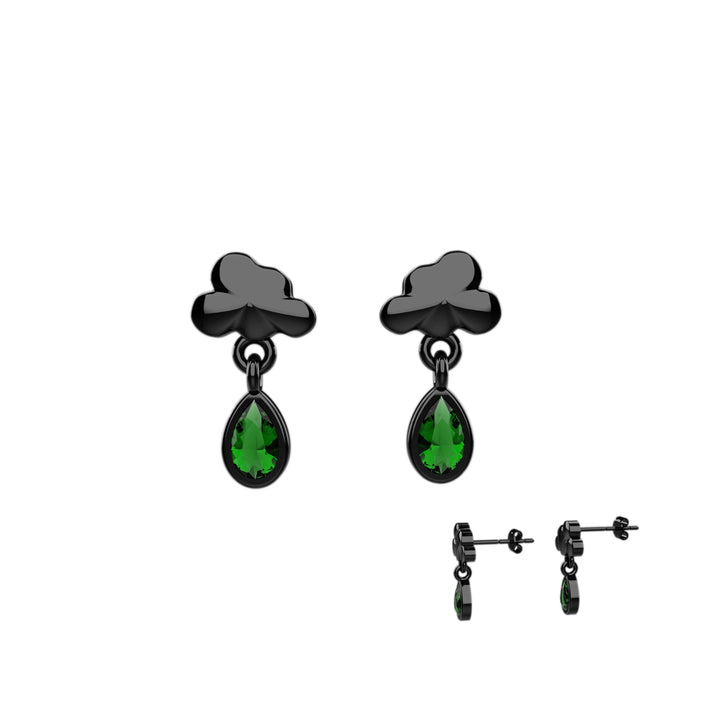 Lightweight silver cloud studs – everyday jewelry